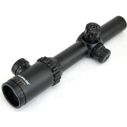 Visionking 1-10x24 Compact FFP Optics Hunting Riflescope Red Illuminated MD Scope W/D 21mm Mount 1x-10x Long Range Rifle Scope