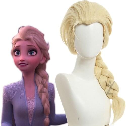 Cafiona Queen Elsa Anna Princess Cosplay Wig Beautiful Princess Hair Long Hair Carnival Halloween Synthetic Hair