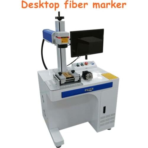 Bird Ring 30W Fiber Laser Engraving Marking Machine For Birds Metal with rotary axis