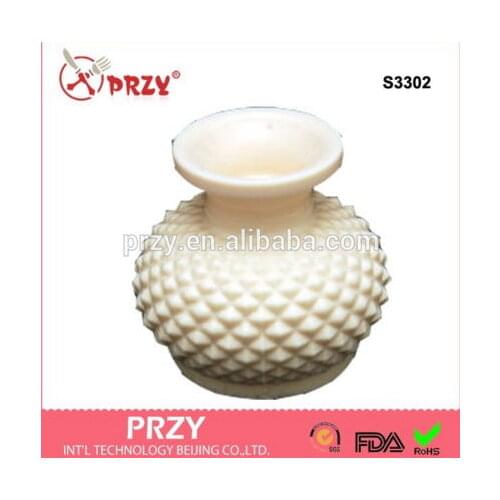 Silicone Mold 3d Vase Silicon Soap Mould Handmade Crafts for Fondant Cake Decorations Silica Gel Food Grade Silicone PRZY 001
