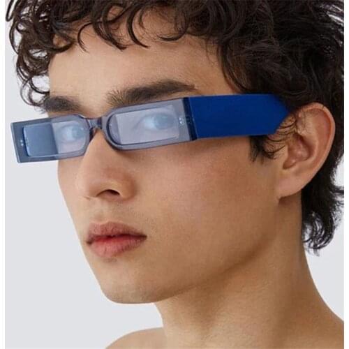 New Rectangle Sunglasses Women Eyewear Men Punk Vintage Anti-UV Sun Glasses Female Shades Male Oculos