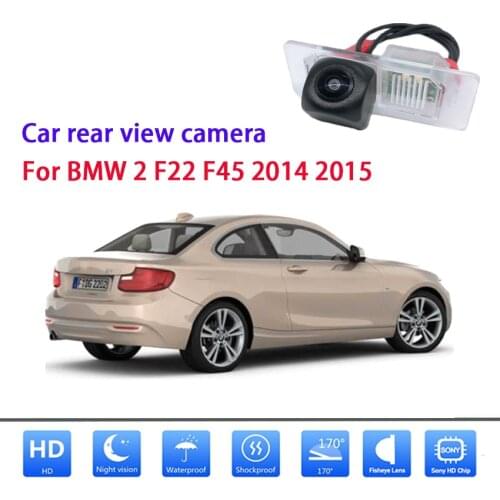 For BMW 2 F22 F45 2014 2015 High quality car rear view reversing camera CCD with RCA + night vision function