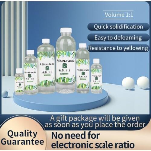 Resin Epoxy High Adhesive 1:1 AB Epoxy Hardener Crystal Glue For DIY Resin Jewelry Making Accessories 100g/200g/250g/500g/750g