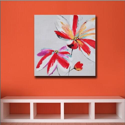 Wlong Art Printing Oil Painting Canvas Floral-Relations III Wall Art , Wall Pictures for Living Room Bedroom Office No Framed