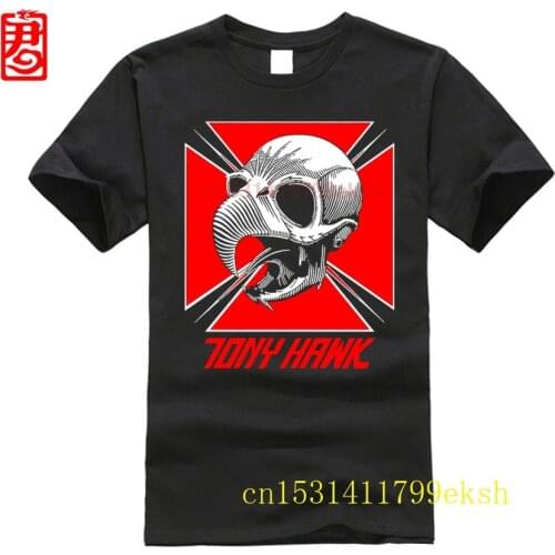 Funny Men t shirt white t-shirt tshirts Black tee Powell Toni Hawk Winged Ripper Skateboard Mens Black Tee Shirt