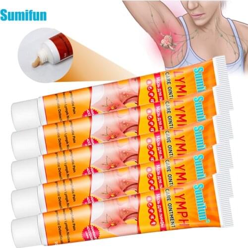 Sumifun 1/2/3/5pcs Lymphatic Detox Ointment Hot Neck Anti-Swelling Herbs Cream Lymph Cream Medical Plaster Health Care