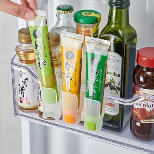 2/3pcs Mini Refrigerator Hanging Sauce bag Storage Box Seasoning Organizer Removal Office Plastic Container Holder Dropship