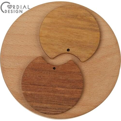 Cordial Design 30Pcs Earrings Accessories/Pendant/DIY Connectors/Hand Made/Charms/Natural Wood/Jewelry Findings & Components