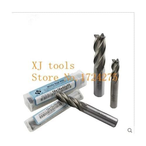 Free Shipping 5PCS 4F 1.5mm-14mm full grinding mill Milling cutter,HSS containing aluminum end mill, straight shank end mill