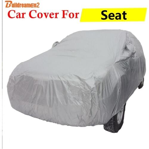 Buildreamen2 Car Cover Outdoor Sun Anti-UV Rain Snow Scratch Dust Protector Auto Cover For Seat Altea Exeo Marbella Ibiza Toledo