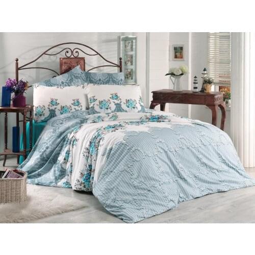 Land Of dowry İnna Double Personality Duvet Cover Set Blue