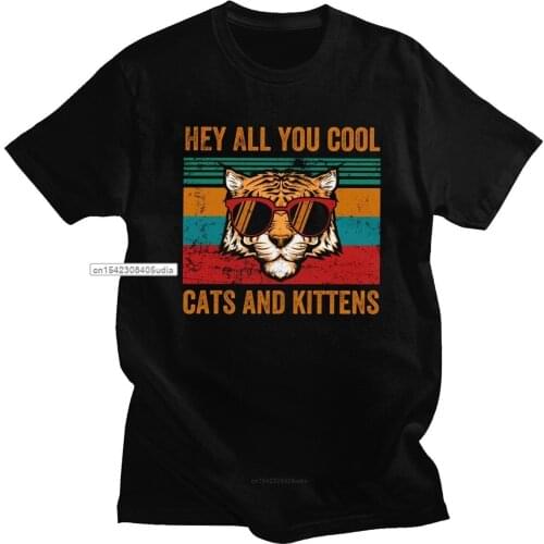 Vintage The Big Cat Tiger King T Shirt Homme Soft Cotton Joe Exotic Tees O-Neck Short Sleeved Novelty Graphic T Shirt