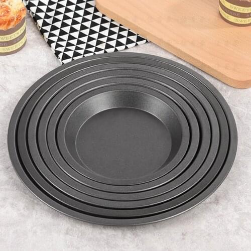 Kitchen Bakeware Cookie Tools Diy Baking Cake Mold non-stick Carbon Steel Shallow Dish Pie Pizza Stand