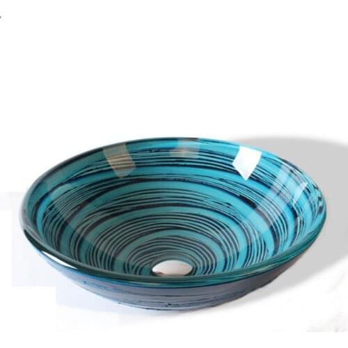 New Glass Counter Top Basin Vanity Round Bowl - MODERN DESIGN BATHROOM