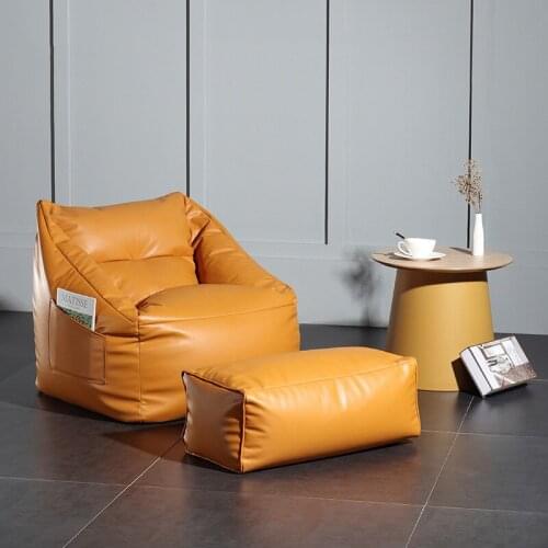 New Lazy Sofa Set Light Luxury sofás grandes PU Leather Bean Bag Home Furniture Sofa For Living Room Decoration canapés