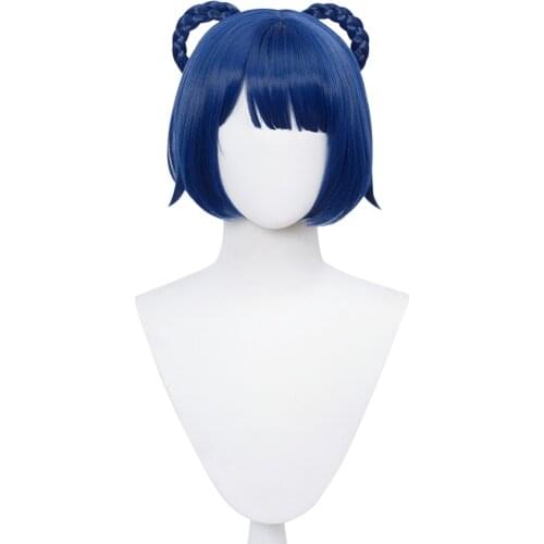 Genshin Impact Xiangling Cosplay Wig Heat Resistant Synthetic Hair Carnival Halloween Party Props