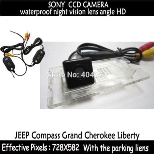 Car-style wired wifi Car RearView Reverse Camera with the parking lines for sony ccd for JEEP Compass Grand Cherokee Liberty