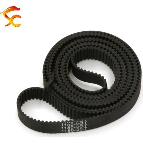 10PCS/LOT GT2 1180 closed loop rubber 2GT timing belt 1180-GT2-6mm/9mm/10mm Teeth 590 Length 1180mm 3D printer belt