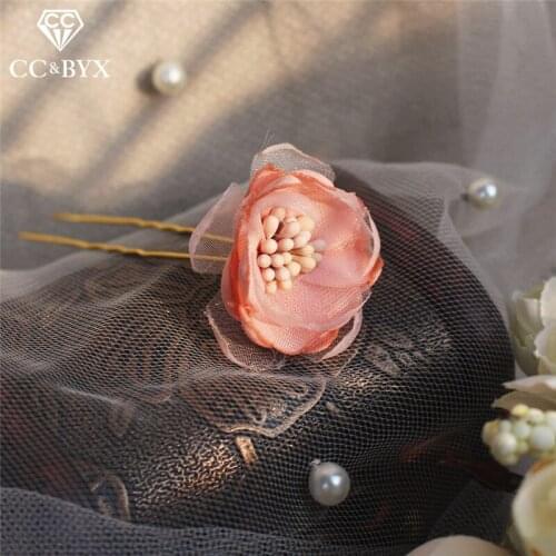 CC wedding jewelry hair sticks hairpins combs 1pcs engagement accessories for bridal bridesimaids flower romantic yarn diy O898