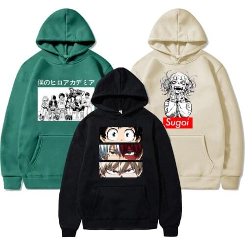 My Hero Academia Cosplay Harajuku Hoodies Todoroki Shoto Pullover Men Sweatshirts Boku No Hero Academia Anime Hoodie Streetwear