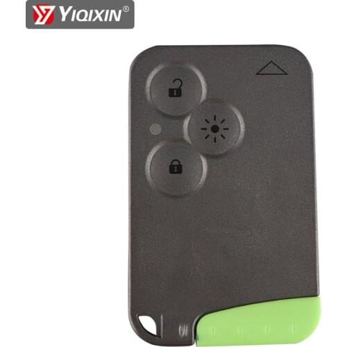 YIQIXIN 10PCS New Replacement 3 Buttons Smart Remote Key Card Shell Case For Renault Laguna Espace Velsatis Insert Small Blade