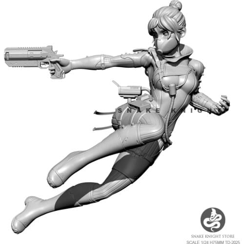 1/24 Resin Figure Kits Female model self-assembled TD-202025