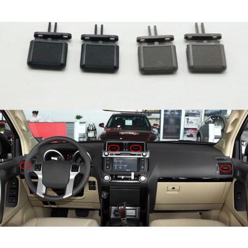 4Pcs/Set Car A/C Air Conditioner Vents Air Conditioning Outlet Tab Clip For Toyota Land Cruiser Prado LC150 2010-2017