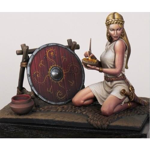70mm Resin Model figure GK SLAVIC SHIELDMAIDEN Unassembled and unpainted kit