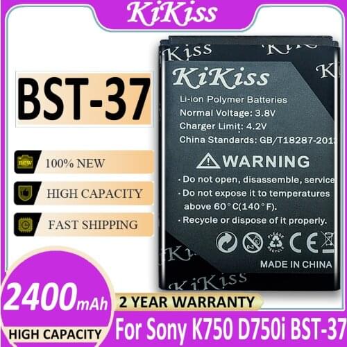 2400mAh BST-37 for Sony Ericsson K750/ D750i W800i W810i K600 K610i D750i K200i K220i BST37 BST 37 Phone battery +Track Number