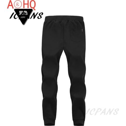 Drawstring sweatpants Heavyweight Mens Pants Winter trousers Pantalon Hombre Joggers Pants Man Winter Warm Plush Trouser