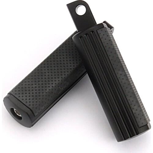 Black Defiance passenger footpegs for harley FLHX FLTR street road glide Male Mount Pegs Softail Dyna Sportster XL glide