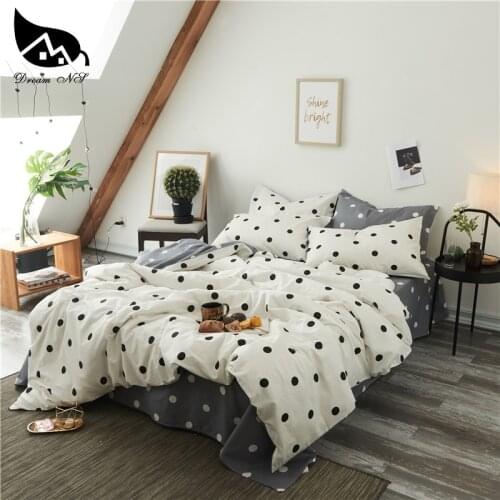 Dream NS Nordic 100%Cotton Wave Point Home Bedding Set For Duvet Cover Pillowcase Warm Soft Home Bedroom Living Room Cover