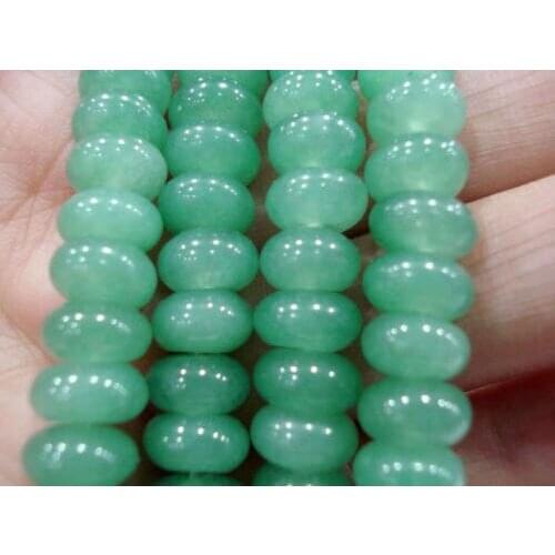 For Necklace&Bracelet Hot 5x8mm Green Aventurine abacus Loose Bead Women Gifts 15inch Loose Jewelry Making Design
