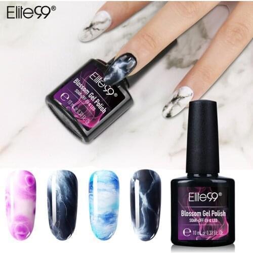 Elite99 10ml Blooming Effect Gel Nail Polish Blossom Gel Lacquer Magic Professional Varnish Soak Off UV Led Long-Lasting Vernis