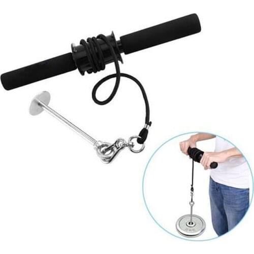 Wrist and Forearm Blaster Power Stick for Strength trainning used with weight plates for Training Workout Crossfit