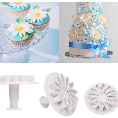 Chrysanthemum Cake Mold Star Biscuit Mould Fondant Cutting Pastry Cutter Baking Accessories Cooking Cookie Mould Cake Spatula