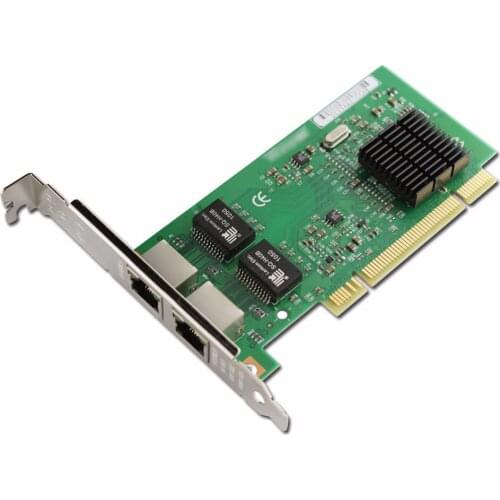 10/100/1000Mbps Dual Ports PCI Gigabit Ethernet Server Card with 82546EB / GB Chipset