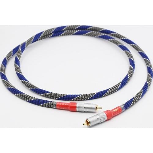 8N OFC Ortofon Hifi Coaxial Cable High Quality DAC 75ohm hifi Digital RCA Cable