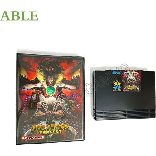 NEW NEOGEO AES Samurai shodown v Game Cartridge jamma cd and ShockBox for SNK NEO GEO Console