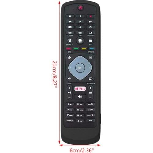 Dustproof Soft Silicone Case Remote Control Protective Cover for-Philips SMART TV NETFLIX TV Remote Control 32CB