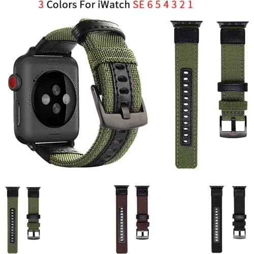 Outdoors Mens Strap For Apple Watch 6 Band iWatch Series SE 5 4 3 38mm 42mm Belt Bracelet Solo Loop Apple Watch Bands 44mm 40mm