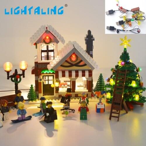 Lightaling LED Light Kit For 10249 Creator Expert Winter Toy Shop Compatible with 39015 , NO Building Blocks Model