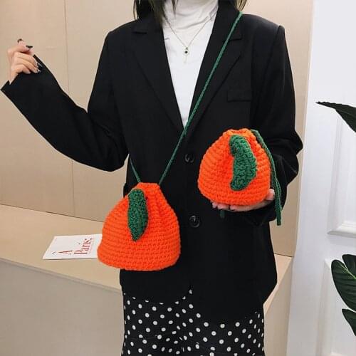 Woven Ladies Bag New 2020 Fashion Mini Girl Shoulder Bag Messenger Bag Simple Knitted Women Bags