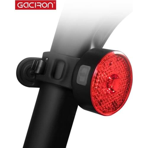 Gaciron 40LM Smart Bike Taillight Pro Bicycle Spotlight Warning Light Waterproof USB Rechargeable Night Riding Safety Rear Lamp