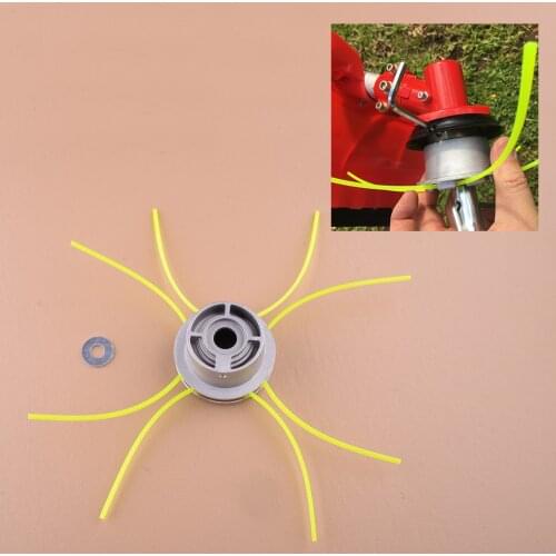LETAOSK Universal Aluminium Alloy Trimmer Head 4 String Line for Garden Brush Cutter Grass Mower Lawn