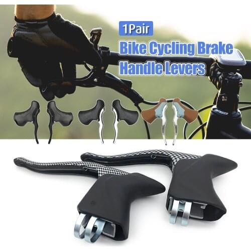 Bicycle Brake Handle MTB Mountain Bike Cycling Brake Levers Front & Rear Brake Levers Drop Handlebar Set Aluminum Bike Parts