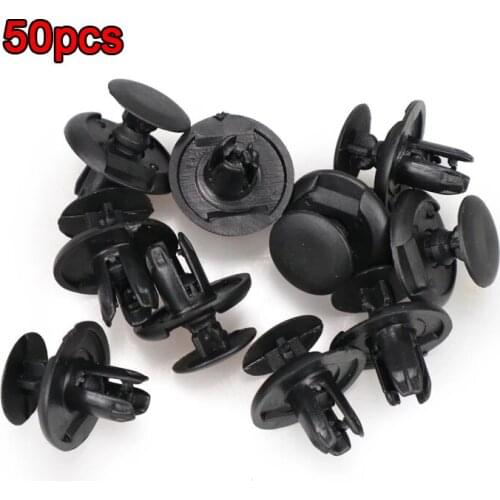 10/20/40/50pcs Auto Bumper Fastener 8mm Hole Rivet Retainer Push Engine Cover Car Door Trim Panel Clip Fasteners for Toyota BMW