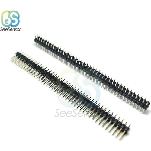 10PCS 40Pin 2.54mm Male Breakable Double Row Straight Pin Header Strip Connector For Arduino