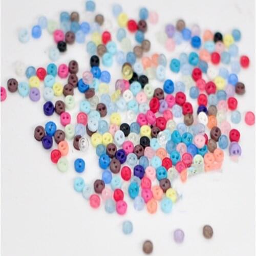 100pcs/200pcs BJD mini doll clothes accessories 3mm button multicolor plastic buttons
