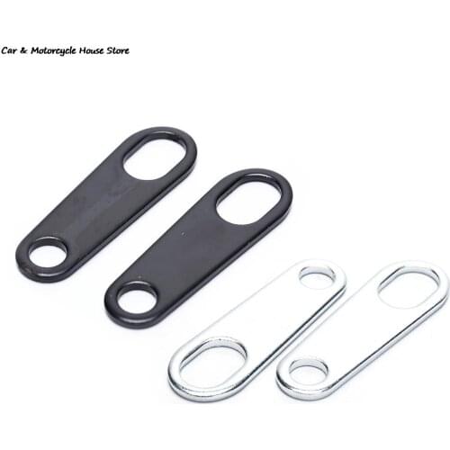 2 Pcs Motorcycle Turn Signal Indicator Light Lamp Holder Shock Brackets For Custom Fork Chopper Bobber Cafe Racer Clamp Mounts